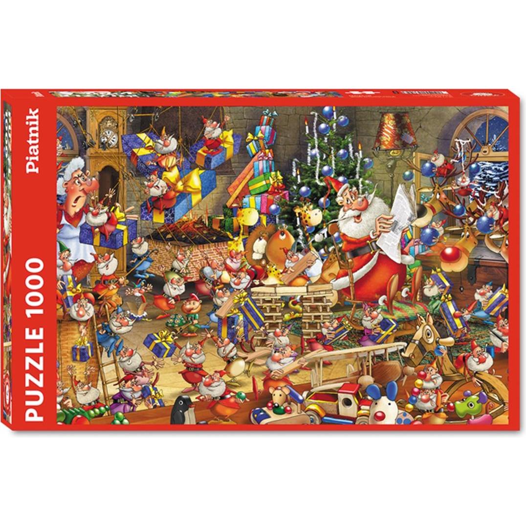 Piatnik Francois Ruyer: Il Trambusto Natalizio (1000 Pezzi)
