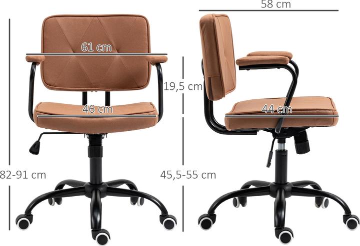 Immagine prodotto Vinsetto Sedia da ufficio con rotelle