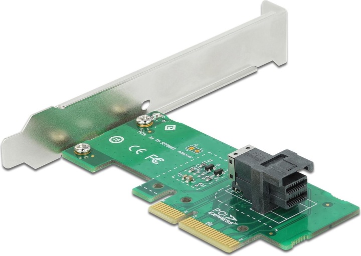 Actual product image Delock Host Bus Adapter PCI-Ex4v4 -1xSFF-8643 NVMe U.2