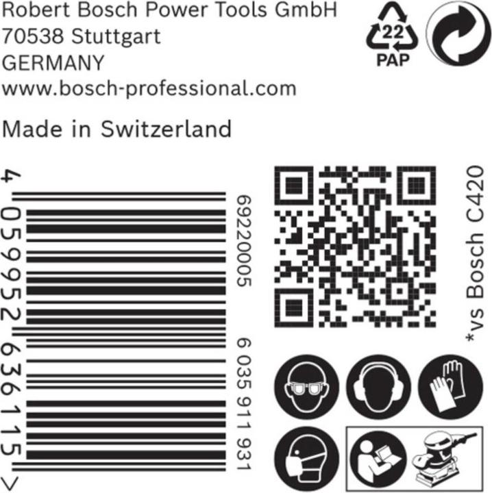 Produktbild Bosch Professional Zubehör EXPERT C470 Schleifpapier 80 x 133 mm, G 60, 50 Stück (Körnung 60)