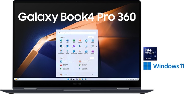 Produktbild Samsung Galaxy Book4 Pro 360 (16", Intel Core Ultra 7 155H, 16 GB, 1000 GB, DE)