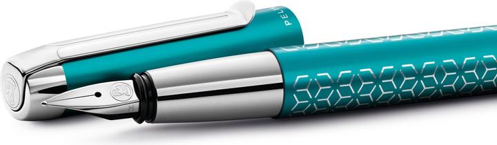 Actual product image Pelikan Stylo Plume Pura® Turquoise bec F dans son étui cadeau (Turquoise, 1x)