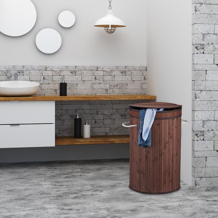 Image du produit Relaxdays Corbeille à linge couvercle (65 l)