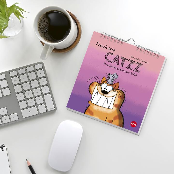 Produktbild Catzz Postkartenkalender 2026 (Postkartenformat)