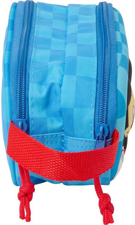 Actual product image Mickey Mouse Club House Zweifaches Mehrzweck-Etui Mickey Mouse Clubhouse Blau 21 x 8 x 6 cm 3D