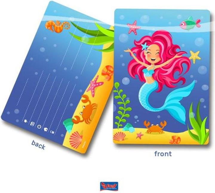Image du produit Folat Invitations sirène (8 pcs)
