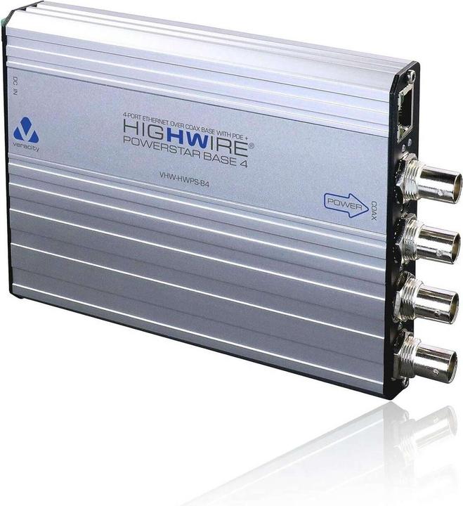 Produktbild Veracity HIGHWIRE Powerstar Base4 (802.3at (PoE+), 802.3af (PoE), 25 W)