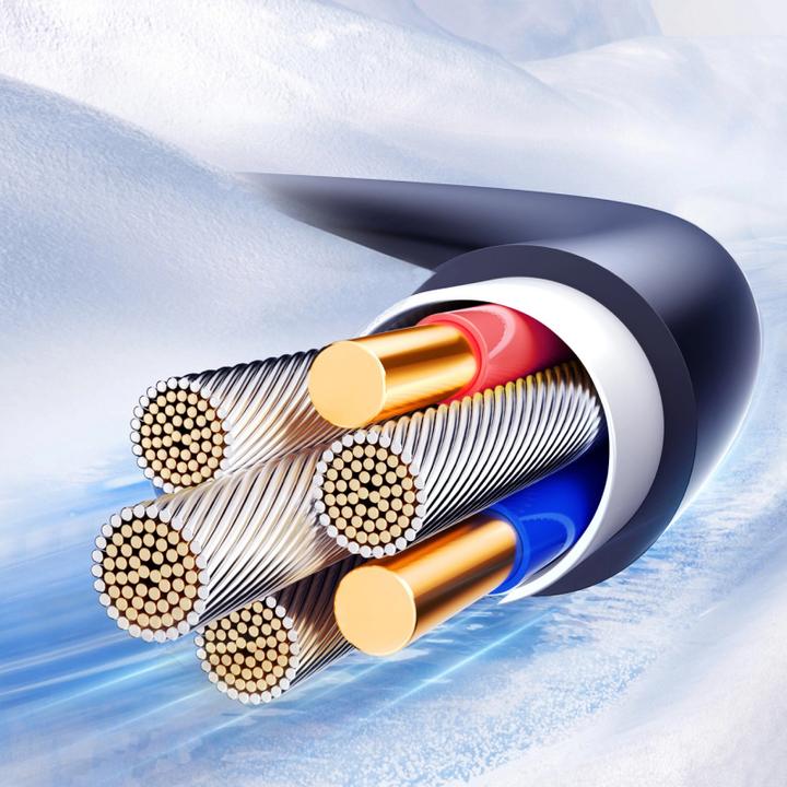 Produktbild Joyroom S-A43 Crystal-Clear Series 60W Coiled Fast Charging Data Cable (Type-C to Type-C) 1.5m-Black (1.50 m, 60 W)