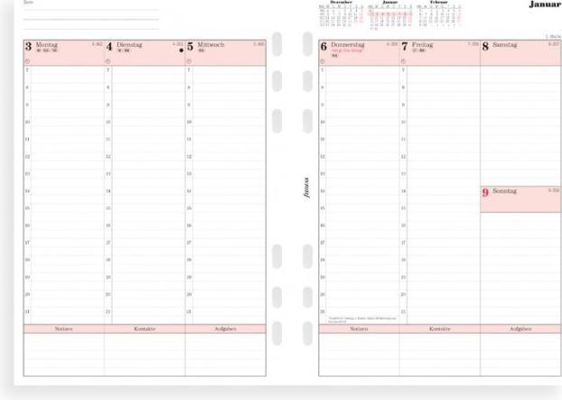 Produktbild Filofax Einlage Kalendarium (A5)
