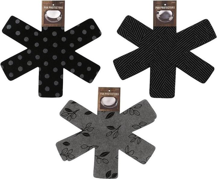 Fackelmann Pfannenschutz-Set 2 Stück assortiert (38 cm, Textil)