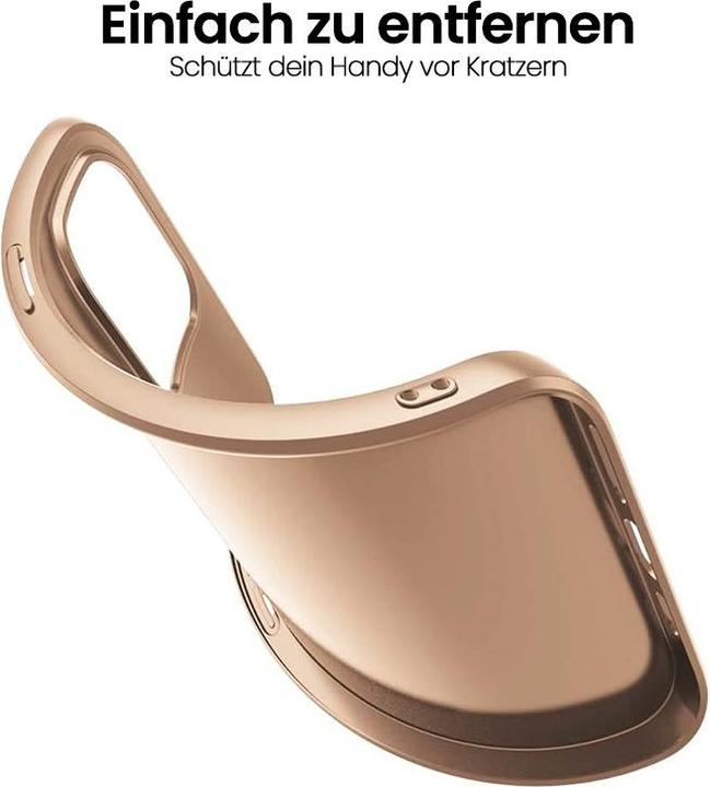 Actual product image X-Level iPhone 12 Pro Max - Guardian Backcase aus TPU, ultra dünn & flexibel, Kameraschutz, Gold (Apple iPhone 12 Pro Max)