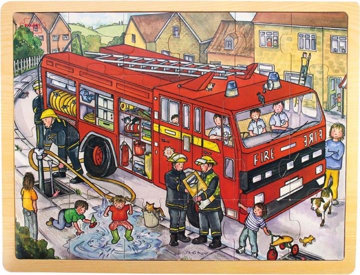 Immagine prodotto Bigjigs Giocattoli Fire Brigade Frame Puzzle (24 pezzi)