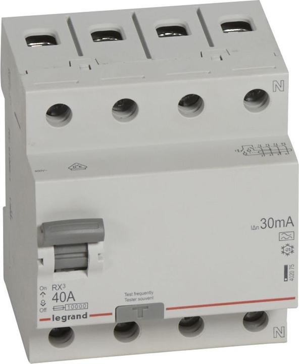 Immagine prodotto Legrand LEG 402075 RX3 FI 40A 4Pol 30MA 0,03mA