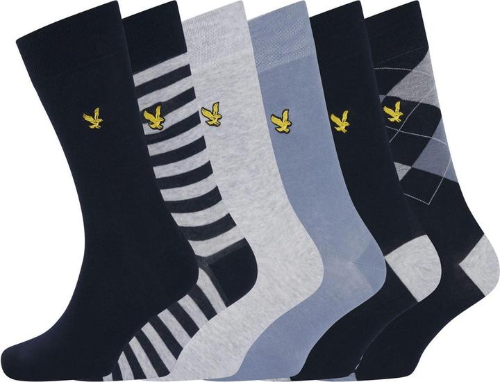 Immagine prodotto Lyle and Scott Calzini Eleganti Misto Uomo Misura Confezione 6 (confezione da 6, 40.5 - 45.5)