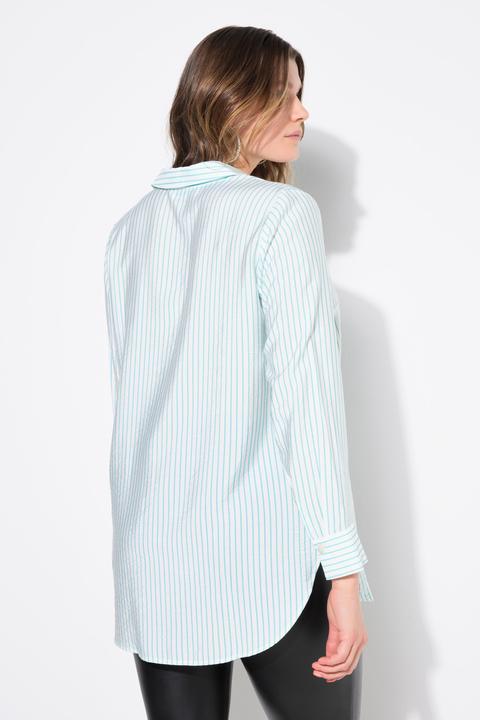 Actual product image Studio Untold Pinstripe Button Down Blouse (46, 48)