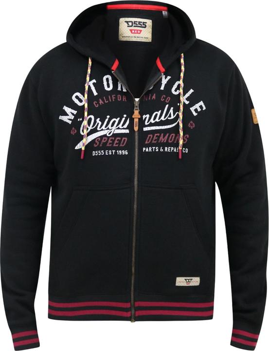 Immagine prodotto DUKE Patrick D555 Felpa con Cappuccio e Zip Intera Kingsize Testo Uomo (7XL)