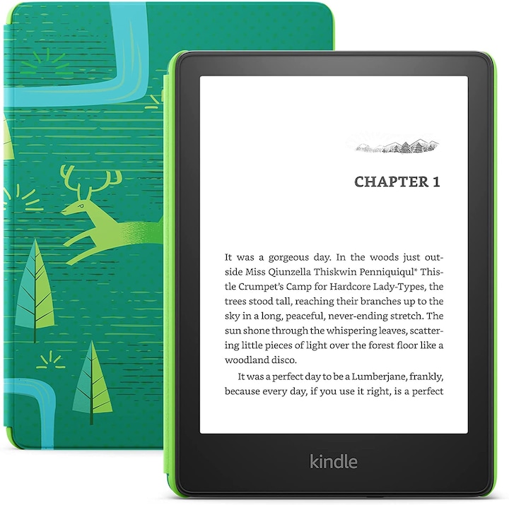 Actual product image Amazon Kindle Paperwhite Kids (11th Generation) - 2021 (6.80", 8 GB, Jewel Forest)