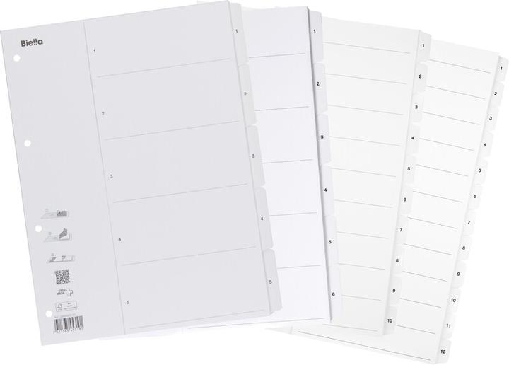 Actual product image Biella Register cardboard A4 1-5, 4hole