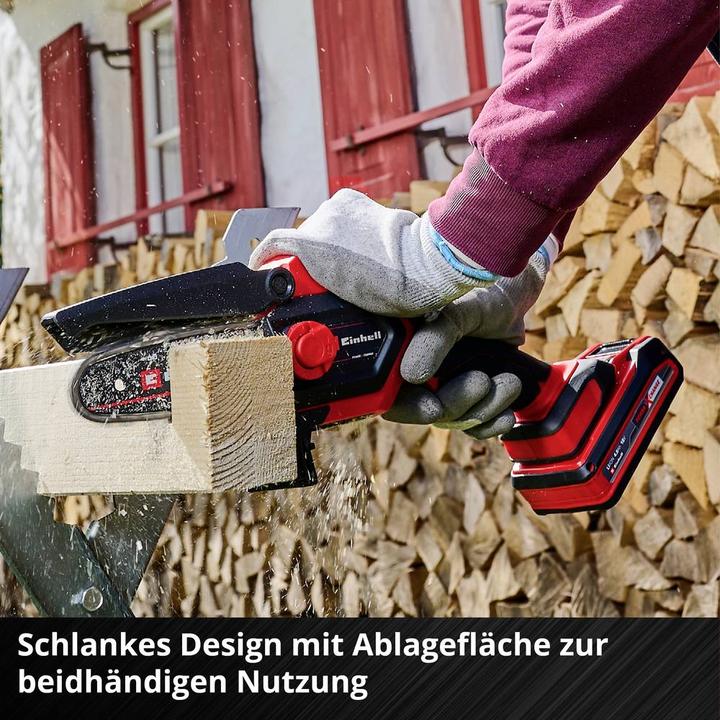 Produktbild Einhell Set bestehend aus Akku-Astkettensäge ge-PS 18/15 Li BL Solo und PXC-Starter-Kit (Akku Kettensäge)