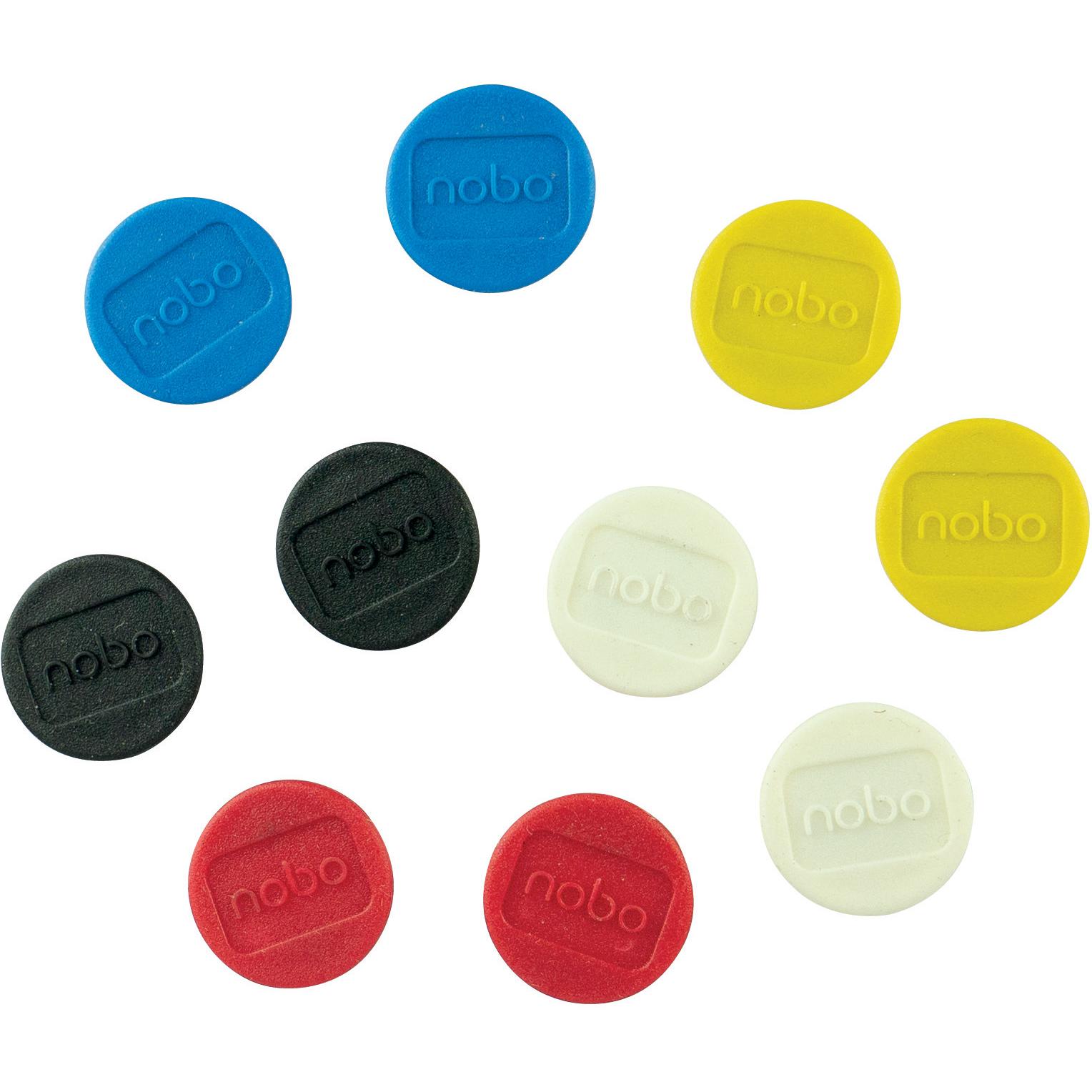 Nobo, Magnet, Magnet rund 24mm 1915297 (assortiert) 10 Stück (10 x)