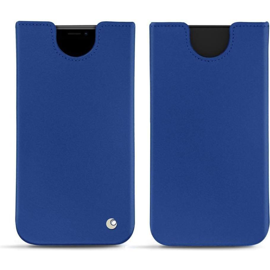 Noreve Lederschutzhülle (Apple iPhone XS Max), Smartphone Hülle, Blau