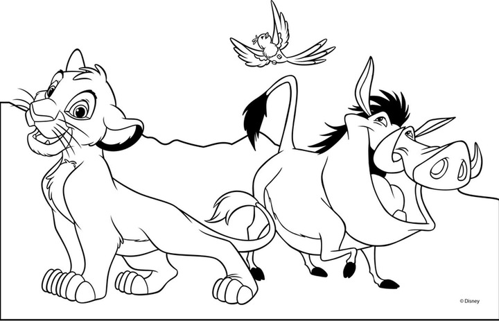 Produktbild Disney König der Löwen Malvorlagen mit Schablone und Stickerbogen
