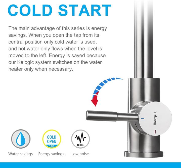 Actual product image Ibergrif Einhebel Küchenarmatur mit hohem Auslauf