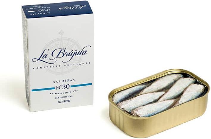 Actual product image La Brújula Small sardines in olive oil (115 g)