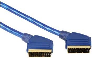 Image du produit Hama Scart Kabel 1,5m Blå Bulk 25stk (1.50 m)