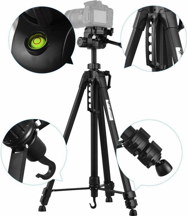 Produktbild Nest Stativ + Kopf WT-3560 H167 cm (Metall)
