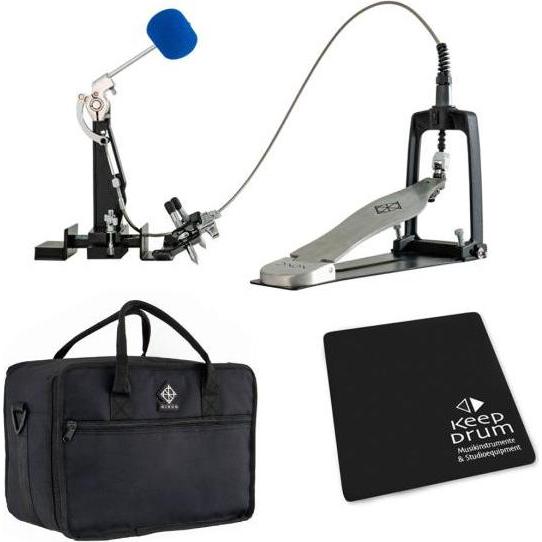 Dixon PP-CPP Cajon Pedal Plus mit Cajon-Pad, Effektpedal, Schwarz