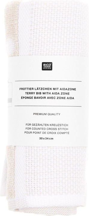 Produktbild Rico Design Lätzchen Weiss, 30 x 34 cm