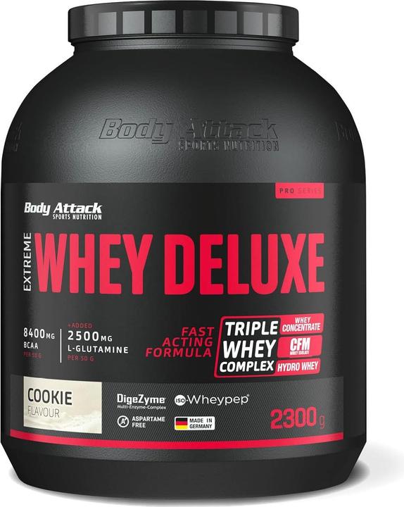 Produktbild Body Attack Extreme Whey Deluxe (2300g Dose) (Cookie, Crème, 1 Stk., 2300 g)