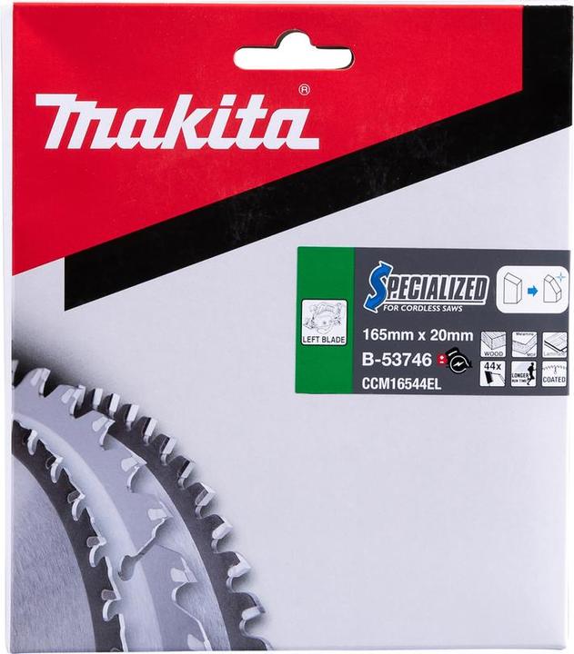 Image du produit Makita Lame de scie SPECIALIZED 165x20x44Z