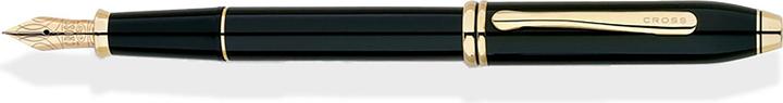 Produktbild Cross Füllhalter Townsend F Schwarz-Lack goldplattiert (schwarz-lack, 1 x)