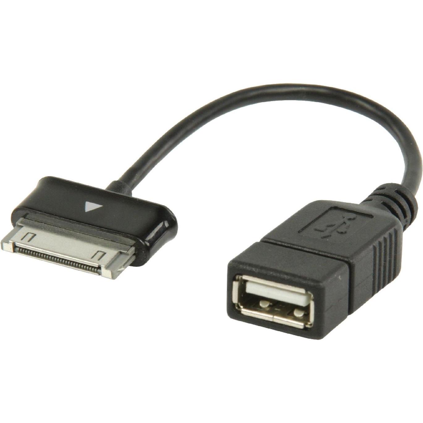 Valueline USB 2.0 A - Samsung 30-pin OTG datakabel 0,20m (0.20 m), USB Kabel