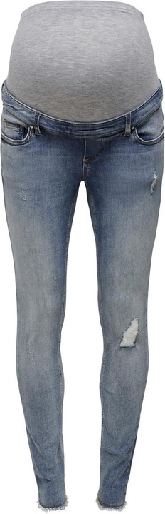 Only Maternity OLMBlush Mid Ankle Raw Skinny Fit Jeans (32)