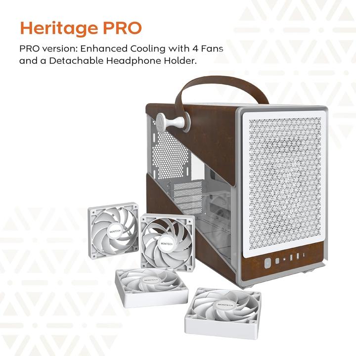 Actual product image Montech Heritage Pro (mATX, Mini-ITX)