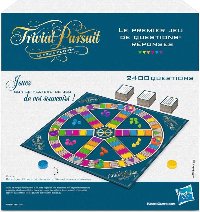 Image du produit Hasbro Gaming Trivial Pursuit Classic (Français)
