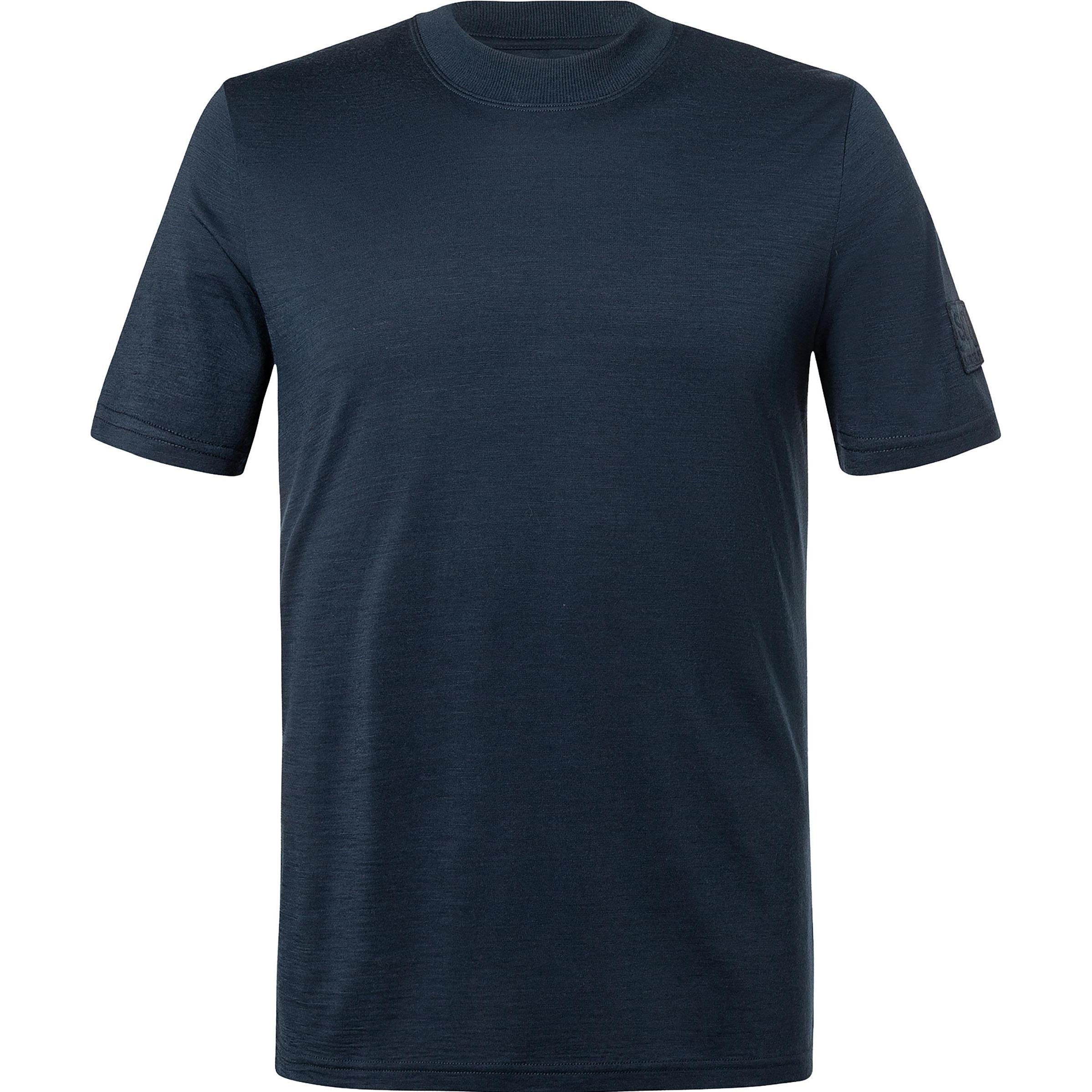Super Natural, Herren, Shirt, Casual Rib Bio J, Blau, (L)