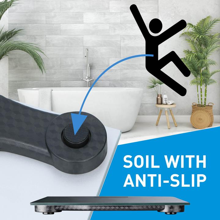 Produktbild Grundig Body scale silver 28x28x2,2cm (180 kg)