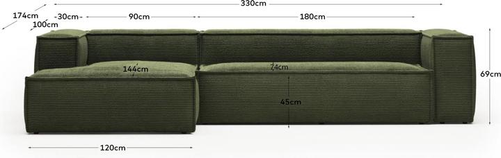 Produktbild Kave Home Blok (5-Sitzer, Big Sofa, Ecksofa)