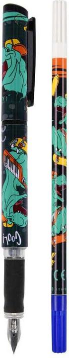 Image du produit Starpak Stylo plume avec 2 cartouches + gomme Skate Dino (1x)