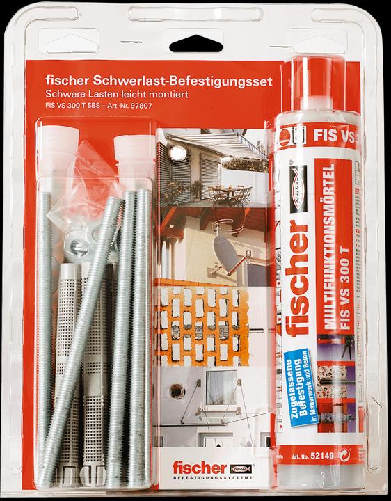Immagine prodotto Fischer Set di fissaggio per impieghi gravosi 300 T SBS set M10 (6 pz.)