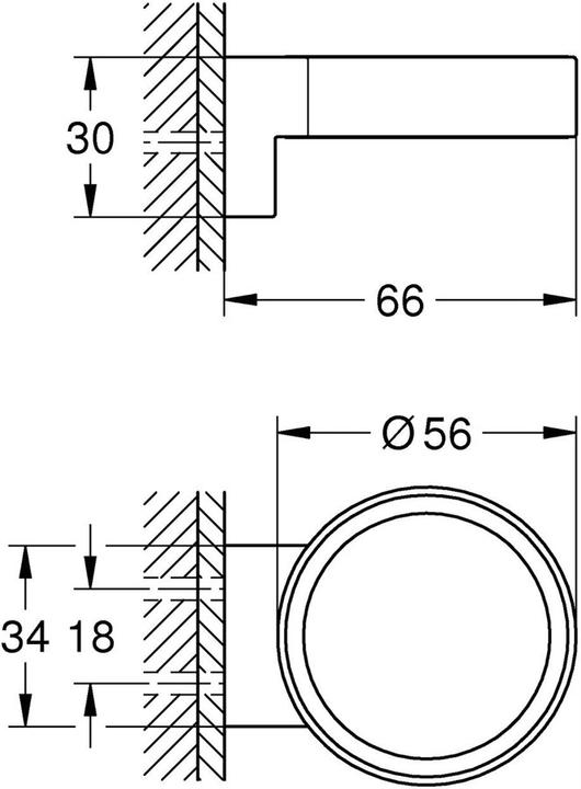 Productafbeelding Grohe Selectiehouder (6,5 x 8,5 x 14 cm)