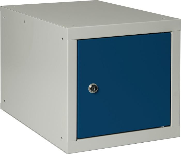HP Autozubehör SchlieÃŸfachschrank lichtgrau,RAL 7035/enzianblau,RAL 5010 H450xB450xT450mm