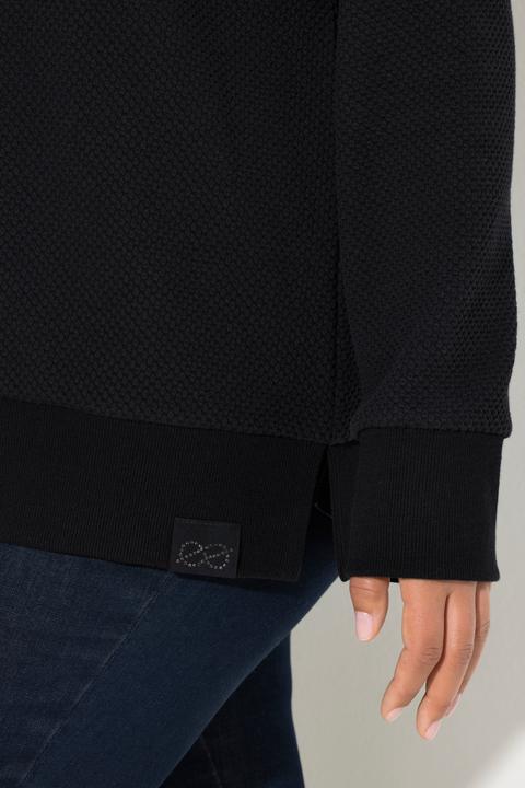 Produktbild Laurasøn Sweatshirt mit hohen Kragen, Langarm, Jaquard Ware (40)