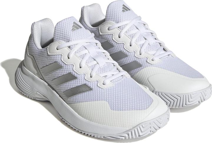 Productafbeelding Adidas Gamecourt 2.0 Ac Wit/Zilver Vrouw (38 2/3)