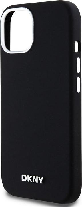 Actual product image DKNY DKHMP15SSMCHLK iPhone 15 / 14 / 13 6.1" czarny/black hardcase Liquid Silicone Small Metal Logo (Apple iPhone 13, Apple iPhone 14, Apple iPhone 15)