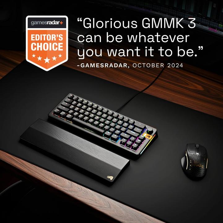 Actual product image Glorious GMMK 3 HE 100% Prebuilt Wired Black - FR (840408301138) (FR, Cable)